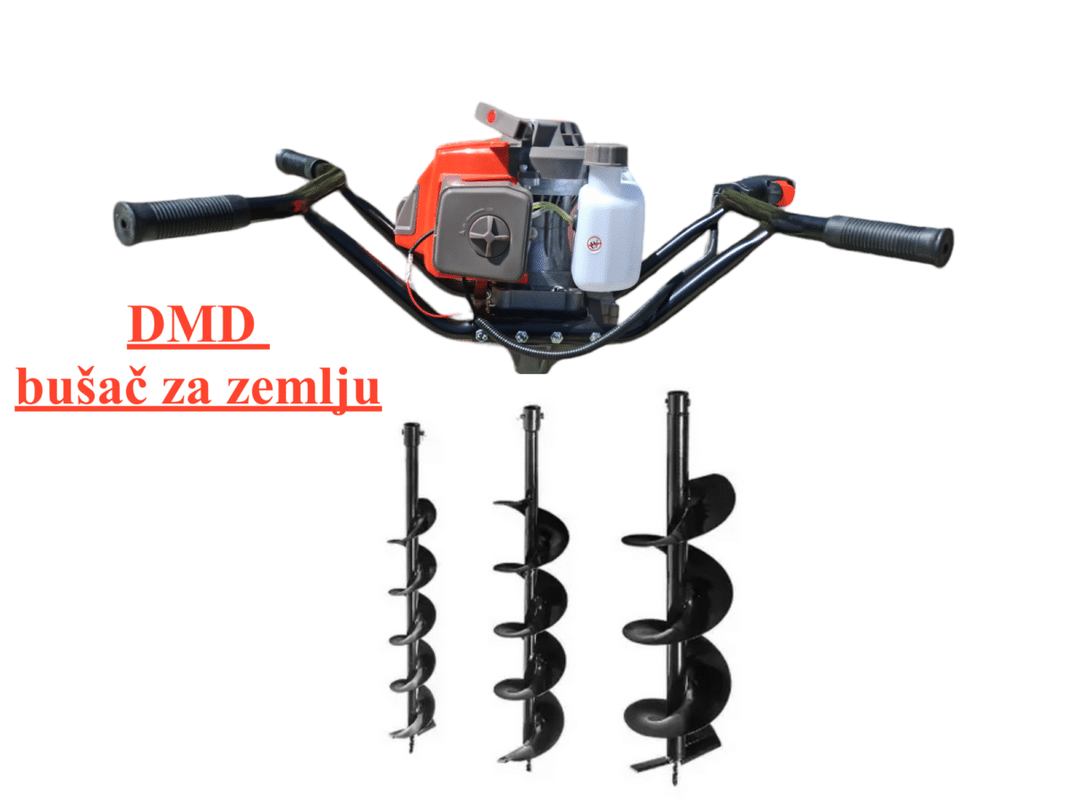 BUŠAČ RUPA MOTORNI sa tri burgije od 3,4 KS - Slika 2