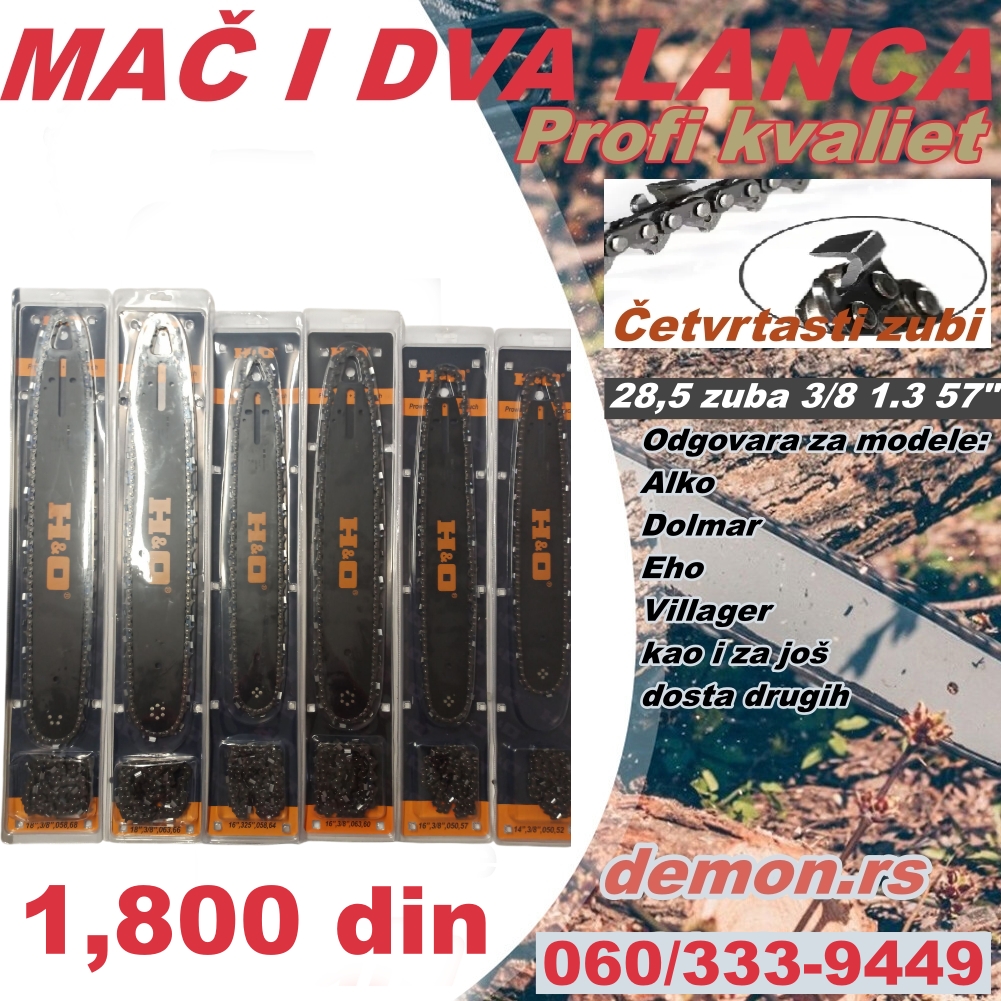 MAC-I-DVA-LANCA-285-zuba-HQ.jpg MAC I DVA LANCA 28,5 zuba 3/8 1.3 57 28,5Četvrtasta zuba - Slika 1