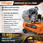 VILLAGER Kompresor VAT 24 L Prime – VAT 24 L Prime
